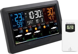 OEM Estaci&oacute;n Meteorol&oacute;gica Inteligente Ulisem Con Wifi, Pantalla Lcd A Color, Visualizaci&oacute;n De Temperatura Interior/exterior Y Alertas De Confort