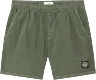 Stone Island Badmode, Heren, Groen, XL, Nylon, Iridescent Zwemshorts