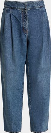 Alaia Pleated Denim Pants