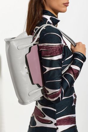 Marni Trunkette Shoulder Bag, Womens, Purple