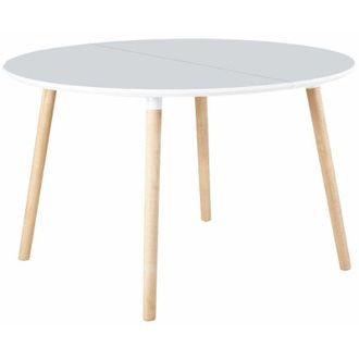 Home Heavenly Home Heavenly - Mesa Comedor Cocina N&oacute;rdica Redonda Y Extensible De 100 A 140 Hasta 180 Cm. Apto 6-8 Comensales. Color: Blanco