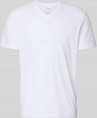 s.Oliver Red Label Regular Fit T-Shirt aus reiner Baumwolle in Weiss, Gr&ouml;&szlig;e 3XL