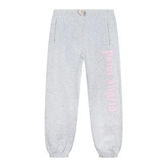 Palm Angels Joggers with logo - male - Palm Angels - Sweatpants - Gray - 10 Y - Kids
