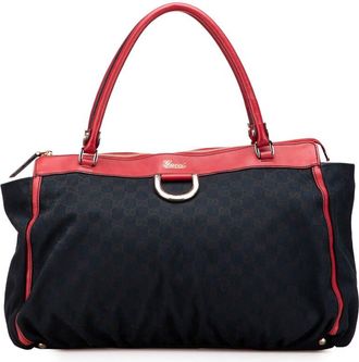 Gucci Pre-owned Gucci GG Canvas Abbey D Ring Tote 190248 204991