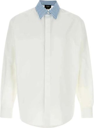 Fendi Hombre, Camisas, Blanco, Talla: M