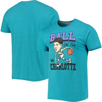 Homage Mens Homage LaMelo Ball Heathered Teal Charlotte Hornets Caricature Tri-Blend T-Shirt at Nordstrom, Size Xx-Large