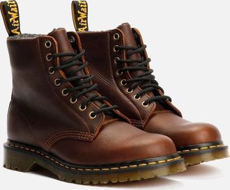 Dr. Martens Womens Dr. Martens 1460 Pascal Warm Lined 8 Eye Leather Dark Brown Boots - Size: UK 10 / eu 45 / us 11