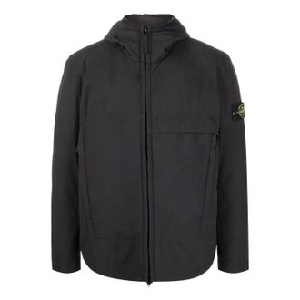 Stone Island Soft-Shell Primaloft Hooded Jacket Black 771540527-V0029