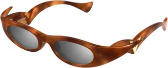 Valentino Zonnebril - Dames - Zonnebrillen - Bruin - 48 MM - Accessoires