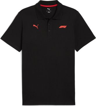 Puma Poloshirt PUMA F1 ESS LOGO POLO 180G, Herren, Gr. XXL, puma schwarz, Jersey, Obermaterial: 100% Baumwolle, unifarben, regular fit normal, Shirts Polos