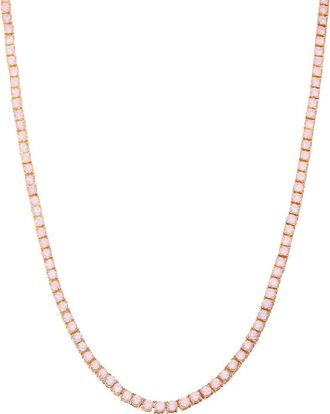 Brook & York Isabella Blush Tennis Necklace in Gold at Nordstrom