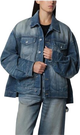 Haikure Janet Jacket - Dames - Spijkerjassen - Blauw - M - Katoen - Jassen