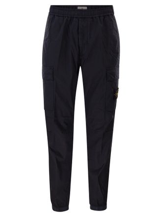 Stone Island Regular Tapered Cargo Trousers With Elasticated Waistband
