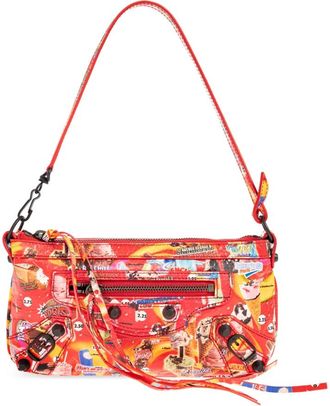Balenciaga Le City Bag - Dames - Schoudertassen - Rood - ONE Size - Leer - Tassen