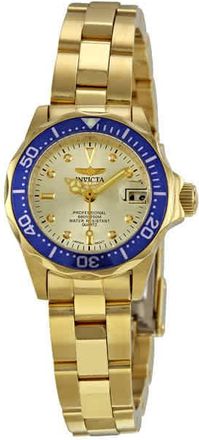 Invicta Pro Diver Champagne Dial 18kt Gold-plated Ladies Watch 4610