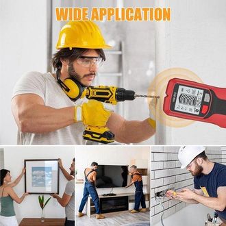OEM Detector De Esc&aacute;ner De Pared - Instrumento De Medici&oacute;n - Bricolaje - Pantalla Lcd - 16 Cm - Rojo