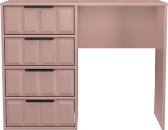 Welcome Furniture Bremen Ready Assembled 4 Drawer Vanity in Kobe Pink - Welcome Furniture | TJ Hughes