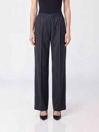 Pinko Pantaloni palazzo Phaius in misto lana con vita alta elasticizzata