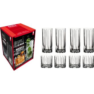 Riedel 8 Piece Bar Glassware Set, 4 Rocks and 4 Highball in Clear at Nordstrom