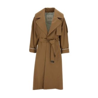 Max Mara Trench Coats, female, Beige, Size: S Trench Over