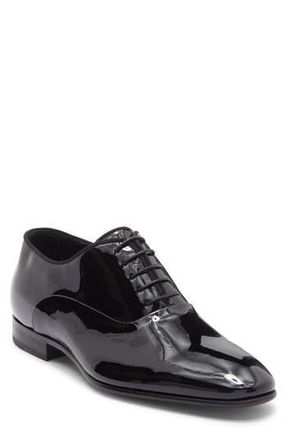 BOSS Patent Oxford in Black at Nordstrom Rack, Size 11.5