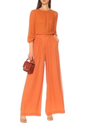 Max Mara Max Mara Dolly Silk Georgette wide leg pants Size S