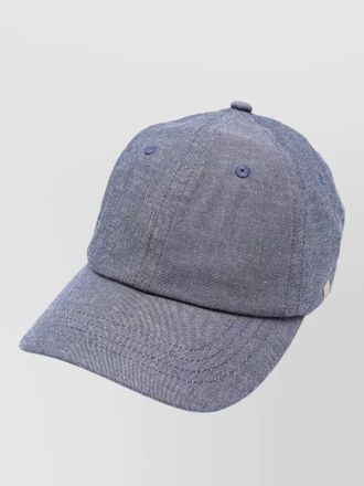 Woolrich baseball cap curved brim embroidered eyelets