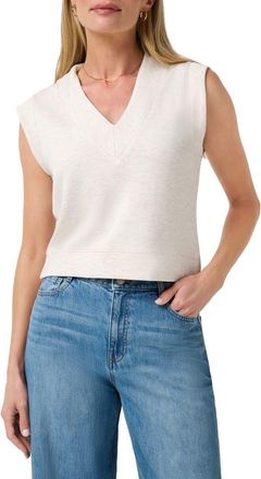 Travis Mathew Skyloft Soft V Neck Vest in Heather Brazilian Sand at Nordstrom, Size X-Large