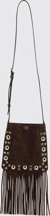 Valentino Garavani Borsa Nellc&ocirc;te Valentino Garavani in camoscio con borchie e frange