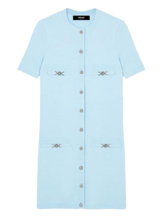 Versace Abito corto in lana - Blu