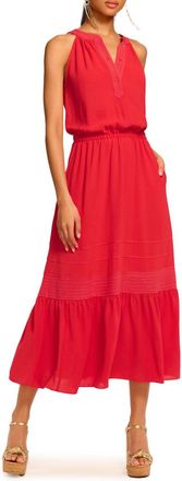 Ramy Brook Carmen Midi Dress In Flame