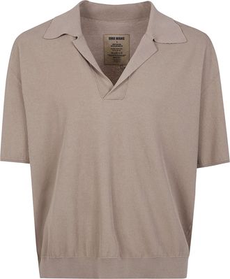 Uma Wang Short Rib Crepe Polo