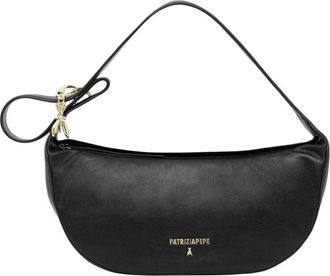 Patrizia Pepe Schoudertas - Dames - Schoudertassen - Zwart - ONE Size - Leer - Tassen