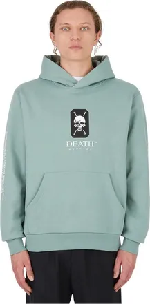 DEATH Cigarettes Hoodies & sweatvesten, Heren, Groen, M, Katoen, Death Hooded Sweatshirt