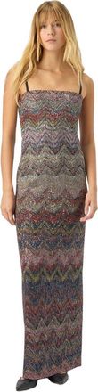 Missoni Bustier Long Dress With Zigzag Pattern in Multicoloured at Nordstrom, Size 46 It