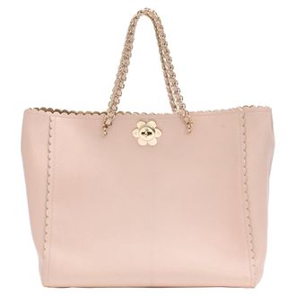 Mulberry Cecily Flower Tote Bag in Pink Calf Leather