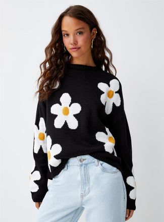 Twik Womens Picture jacquard sweater