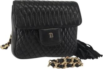 Bally Pre-owned Mini Bags, female, Black, Size: ONE SIZE Pre-owned Mini Leather Shoulder Bag