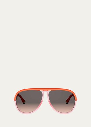 Dior Twincolors 61MM Aviator Sunglasses