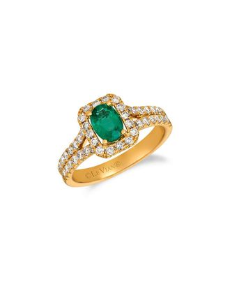 Le Vian Vivids 14K 1.18 Ct. Tw. Diamond & Emerald Ring