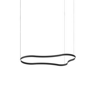 Netlighting Waves 155cm Integrated LED Pendant Ceiling Light Black 3000K