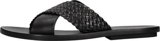 Tagliatore Leren Muiltjes - Heren - Sandalen - Zwart - 40 EU - Leer - Schoenen