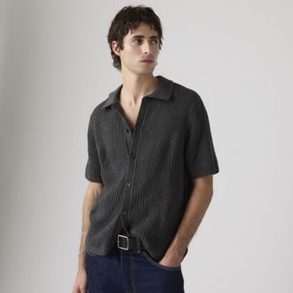 Levi's Sweater Camp Lightweight Shirt - Mens - 2XL - Black