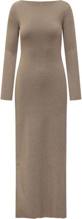 Max Mara Bracco Dress - Dames - Avondkleed - Bruin - S - Kleedjes