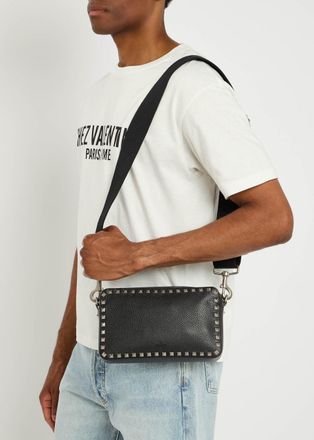 Valentino Garavani Rockstud Leather Cross-body bag - Black - One Size