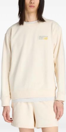New Balance Sweater met geborduurd logo - Beige