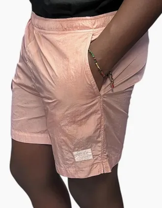 C.P. Company Mens Flat Nylon Swim Short - Pale Mauve - Size: 33/32