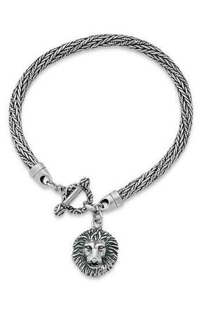 Samuel B. Sterling Silver Lion Charm Toggle Bracelet at Nordstrom Rack