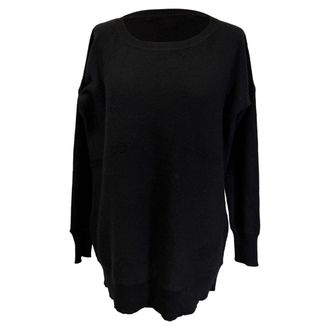 Diane Von F&uuml;rstenberg Diane Von Furstenberg Crew Neck Sweater in Black Cashmere