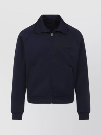 Prada polyester zip-up sweatshirt